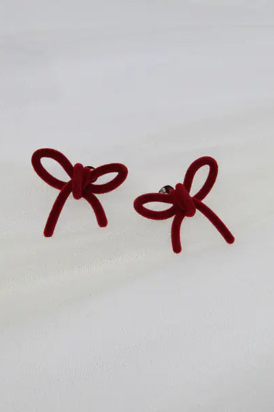 YVMIN Flocking Bowknot Ear Clip 19334 (pair)